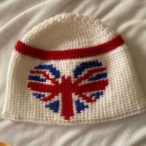 Very soft, handmade One Direction/British hat!